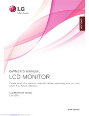 LG E2422PY Owner's Manual