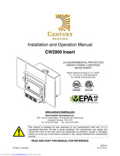 Century CW2900 Insert Installation And Operation Manual