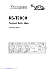 Kamesan KS-T2000 Operating Manual