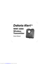 Dakota Alert WMT-3000 Owner's Manual