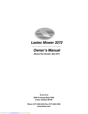 Lastec 3372 Owner's Manual