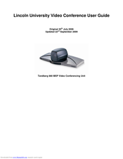 Tandberg Data 880 MXP User Manual