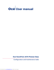 Oce VarioPrint 2070 User Manual