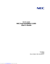 NEC Express5800/110Ei User Manual