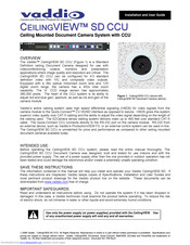 Vaddio CeilingVIEW SD CCU Installation And User Manual