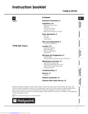 Hotpoint TVFM 60C Futura Instruction Booklet