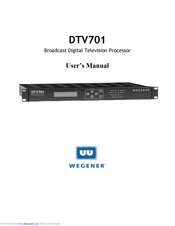 Wegener DTV701 User Manual