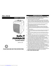 Pelonis Safe-T FURNACE HC-445 Owner's Manual