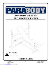 bodysmith by parabody user manuals