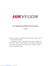 HIKVISION DS-2CD727PF-PT series User Manual