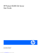 HP HP ProLiant DL385 G6 User Manual