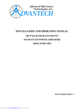 Advantech ARMA-K100-CRM Installation And Operating Manual