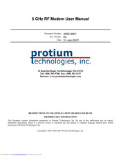 Protium 4050R User Manual