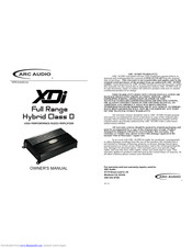 ARC Audio XDi Series Owner's Manual