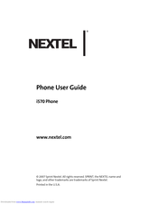 Motorola i570 User Manual