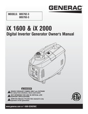 Generac power systems iX 1600 Manuals | ManualsLib