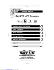 Tripp Lite Omni VS Owner's Manual