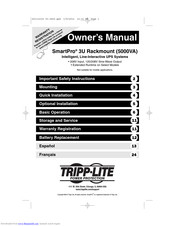 Tripp Lite SmartPro 3U Owner's Manual