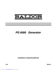 Baldor PG 6000 Installation & Operating Manual