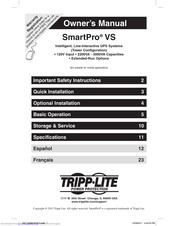 Tripp Lite SmartPro VS Owner's Manual