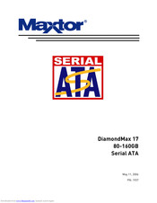 Seagate DiamondMax 17 6G080E0 Manual