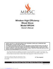 MHSC Windsor WR244 Owner's Manual