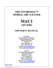 Enviroflex ENVIROMAC MAC1 Owner's Manual