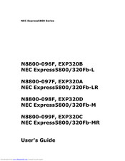 NEC N8800-111F, EXP320A Express5800/320Fb-LR User Manual