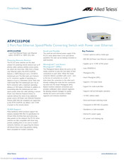 Allied Telesis AT-PC232/POE Datasheet