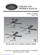 hudson valley Woodstock HVFC 7599 Owner's Manual