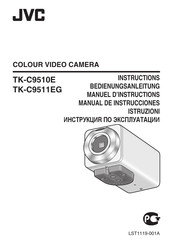 JVC Super LoLux TK-C9510E Instructions Manual