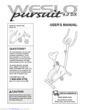Weslo Pursuit 4.0 Dx User Manual