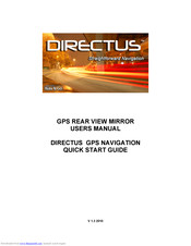 Directus GPS REAR VIEW MIRROR User Manual