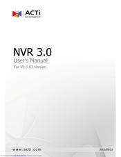 Acti NVR 3.0 User Manual