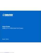 Cables To Go 30540 User Manual