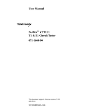 Tektronix NetTek YBT1E1 User Manual