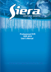 Siera SDR 4016 User Manual