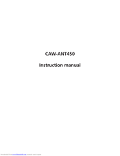 Kenwood CAW-ANT450 Instruction Manual