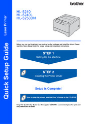 Brother Hl 5250dn Series Manuals Manualslib