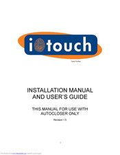 Xceltronix i-touch Installation Manual And User's Manual