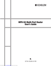 Echelon LonWorks MPR-50 User Manual