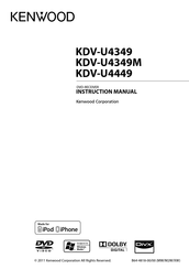 Kenwood KDV-U4349 Instruction Manual