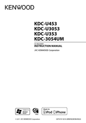 Kenwood KDC-3054UM Instruction Manual