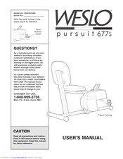 Weslo WLEX27480 User Manual