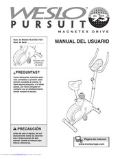 Weslo Pursuit 93 Bike Manual Del Usuario