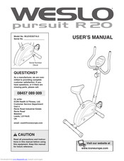 Weslo Pursuit R 20 User Manual