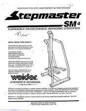 Weider Stepmaster Sm4 Owner's Manual