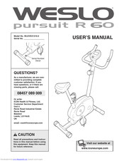 Weslo Pursuit R 60 Bike User Manual