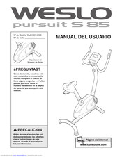 Weslo Pursuit S 85 Manual Del Usuario