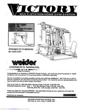 Weider VX527 Owner's Manual
